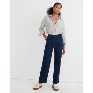 Madewell Perfect Vintage Wide-Leg Jean in Bradley Wash sz 33 (16)